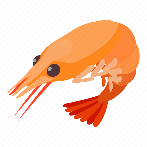 Cooking, food, isometric, object, prawn, seafood, shrimp icon - Download on Iconfinder