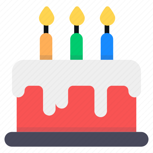 Birthday cake, party cake, candles cake, cake slice, cake piece icon - Download on Iconfinder