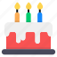 birthday cake, party cake, candles cake, cake slice, cake piece 