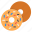 doughnut, donut, confectionery, dessert, food 