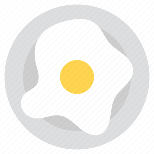 Fried egg, breakfast, egg breakfast, egg plate, egg food icon - Download on Iconfinder