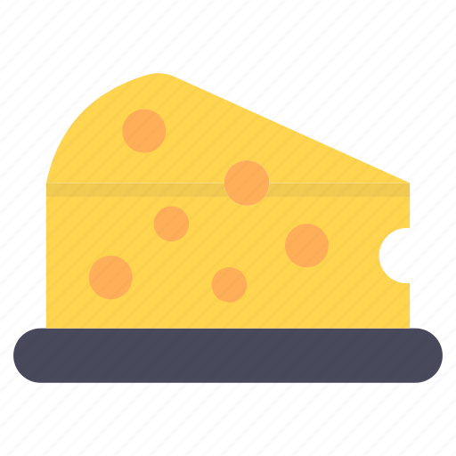 Cheese, cheese slice, cheddar cheese, cheese piece, fat cheese icon - Download on Iconfinder