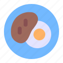 breakfast, meal, morning, plate, egg