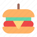 burger, hamburger, fast food, meal