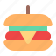 burger, hamburger, fast food, meal 