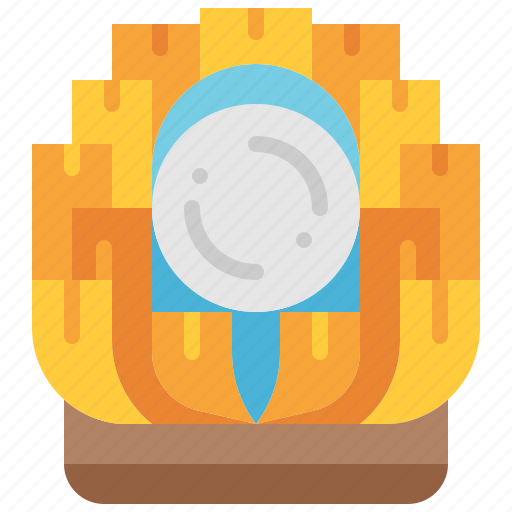 Blooming, onion, food, fried, snack, crispy, appetizer icon - Download on Iconfinder