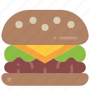burger, cheeseburger, hamburger, fast, food, junk, meal