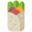 burrito, wrap, tortilla, mexican, snack, fast, food 