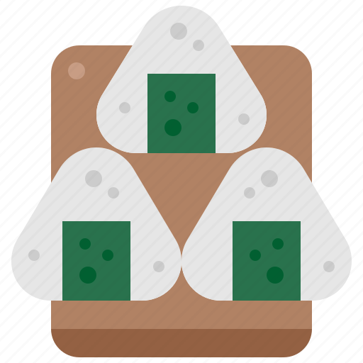 Onigiri, rice, ball, japanese, food, meal, oriental icon - Download on Iconfinder