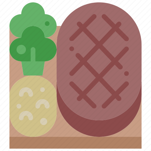 Steak, meat, beef, food, grilled, restaurant, cooking icon - Download on Iconfinder