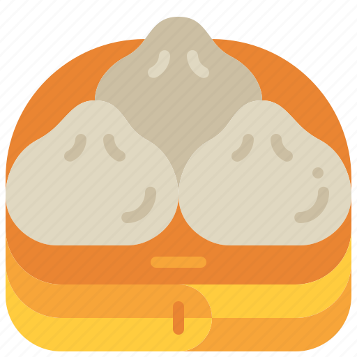 Steamed, bun, baozi, dumpling, chinese, food, xiao icon - Download on Iconfinder