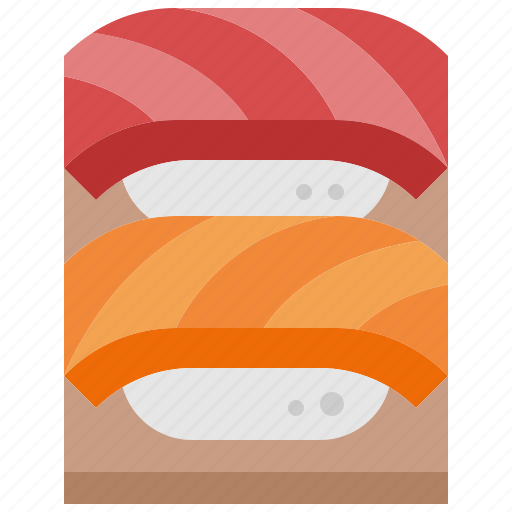 Sushi, japanese, food, tuna, salmon, raw, nigiri icon - Download on Iconfinder