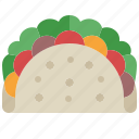 taco, mexican, tortilla, fast, food, street, meal, snack