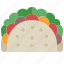taco, mexican, tortilla, fast, food, street, meal, snack 