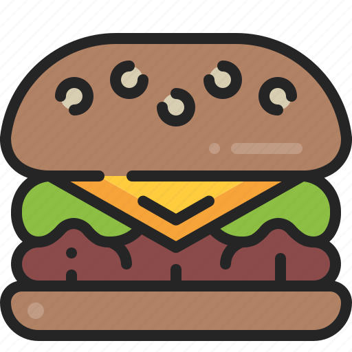 Burger, cheeseburger, hamburger, fast, food, junk, meal icon - Download on Iconfinder