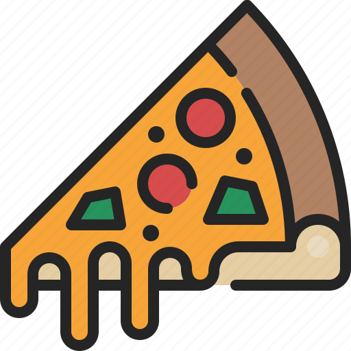 Pizza, italian, slice, fast, food, junk, party icon - Download on Iconfinder