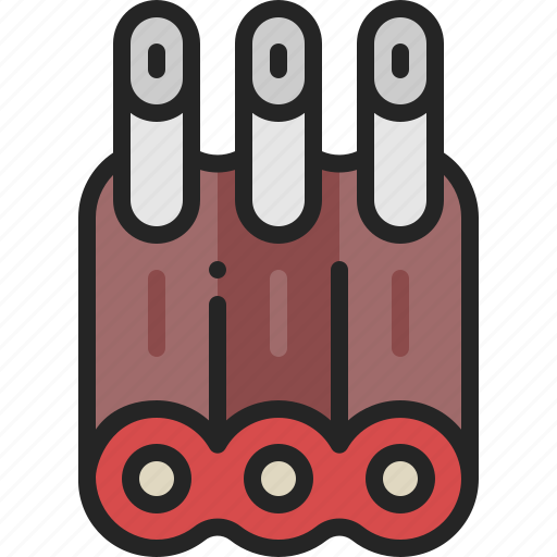 Ribs, butcher, barbecue, meat, chop, grill, bbq icon - Download on Iconfinder