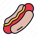 hot, dog, food, restaurant, hotdog, junk, sandwich, sausage, bbq