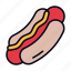 hot, dog, food, restaurant, hotdog, junk, sandwich, sausage, bbq 