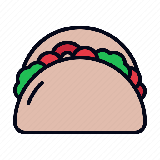 Tacos, snacks, junk, food, fast, restaurant, meal icon - Download on Iconfinder