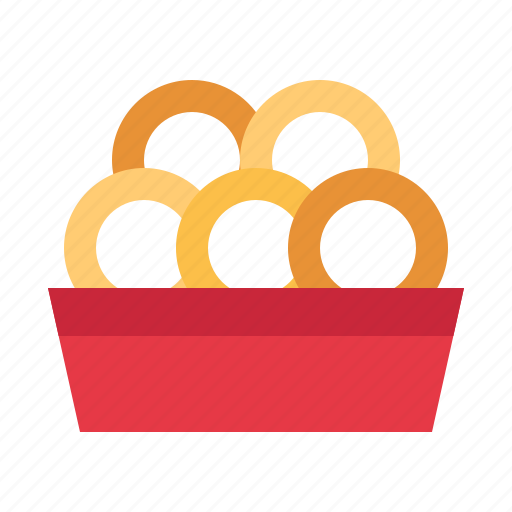 Onion, rings, ring, food, restaurant, junk, fried icon - Download on Iconfinder