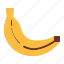 banana, fruit, tropical 