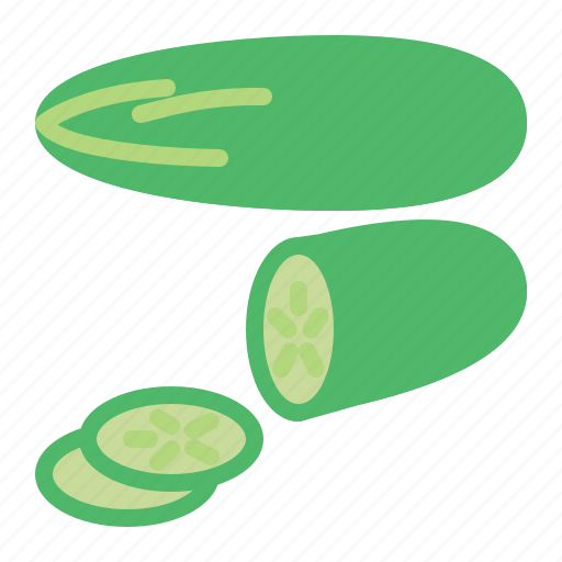 Cucumber, whole, slice icon - Download on Iconfinder