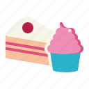 muffin, cake, cupcake