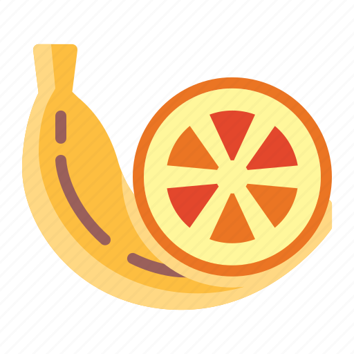 Orange, banana, fruit icon - Download on Iconfinder