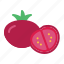 tomato, whole, half 