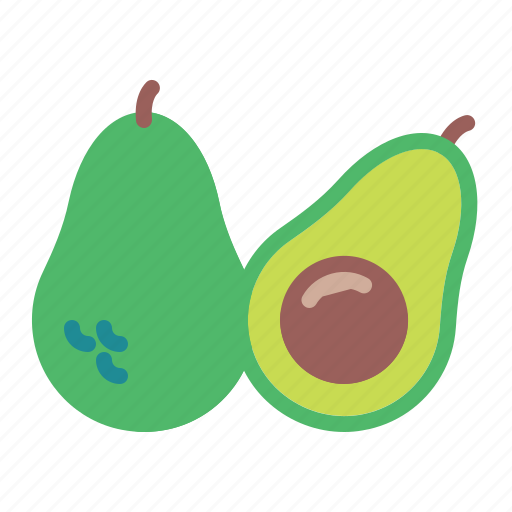 Whole, avocado, fruit, half icon - Download on Iconfinder