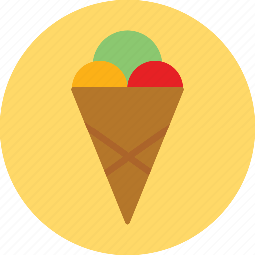 Cone, cornet, ice cream, icecream icon - Download on Iconfinder