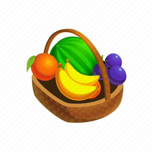 Banana, basket, farm, food, fruit, fruits, full icon - Download on Iconfinder