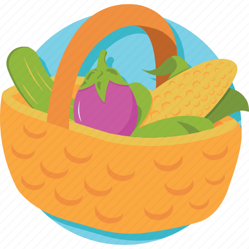 Cooking, grocery, grocery basket, kitchen, vegetable icon - Download on Iconfinder