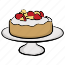 bakery item, birthday cake, dessert, fruit cake, sweet