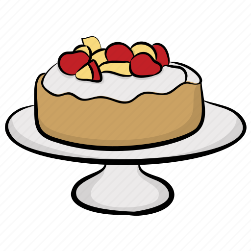 Bakery item, birthday cake, dessert, fruit cake, sweet icon - Download on Iconfinder