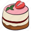 bakery item, birthday cake, dessert, strawberry cake, sweet 