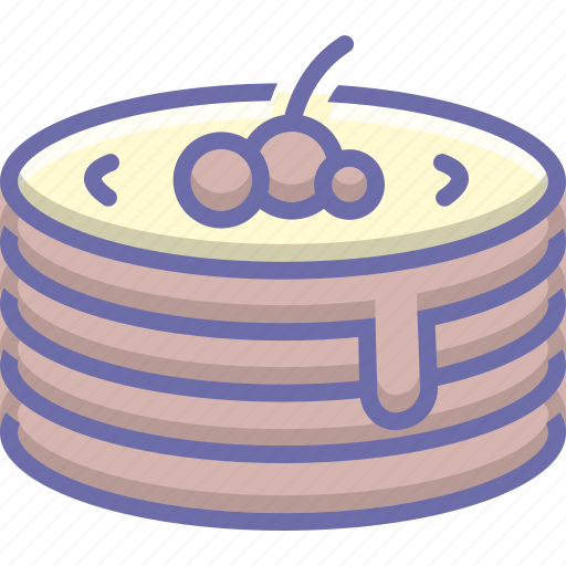Cake, delicious, pancake, pastry, raspberry, sweet icon - Download on Iconfinder