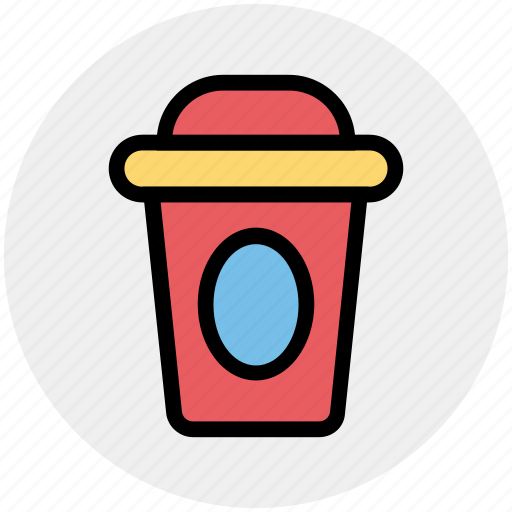 Coffee, cup, glass, juice, paper, shake icon - Download on Iconfinder