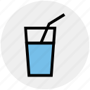 drink, glass, juice, straw, water, water glass