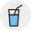 drink, glass, juice, straw, water, water glass 
