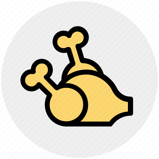 Chicken, food, hot wings, meat, roast, roasted chicken, turkey icon - Download on Iconfinder
