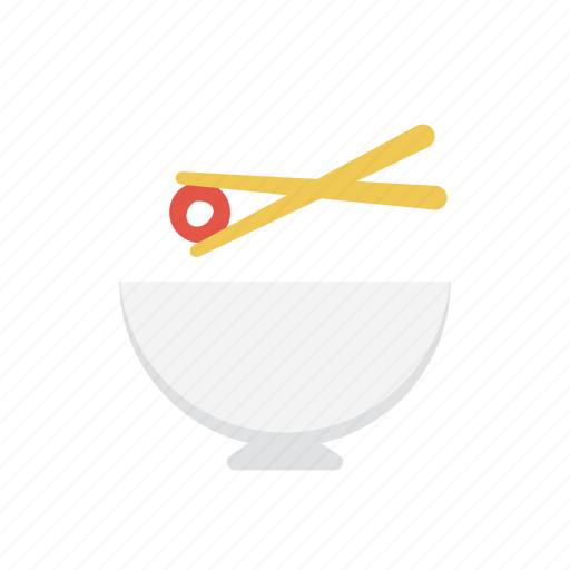 Bowl, dish, eat, food, stick icon - Download on Iconfinder