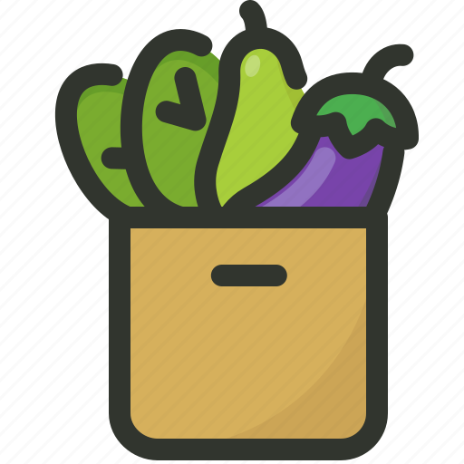 Bag, food, gastronomy, grocery, vegetable icon - Download on Iconfinder