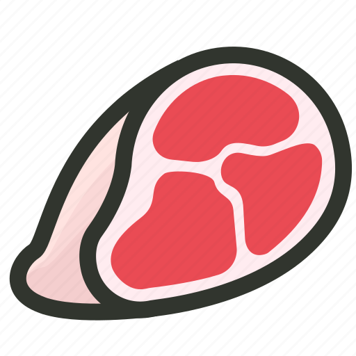 Beef, flesh, food, meat, red, slice, steak icon - Download on Iconfinder