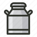 aluminium, can, container, dairy, milk