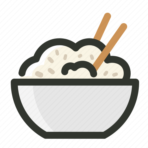 Bowl Food Grain Meal Rice Icon