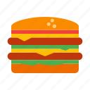 hamburger, burger, food, junk, cheeseburger, fastfood, snack