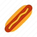 hotdog, fast, food, hot, sausage, fastfood, mustard