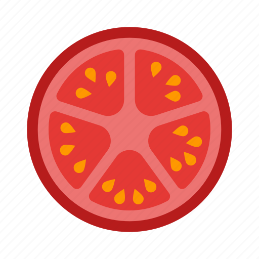 Tomato, vegetable, healthy, cooking, food, slice, vegetarian icon - Download on Iconfinder